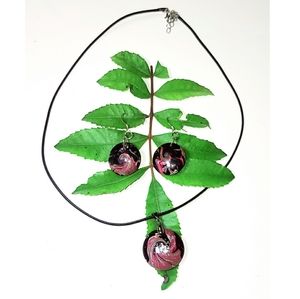 NWT, SET OF HANDCRAFTED EARRINGS & NECKLACE